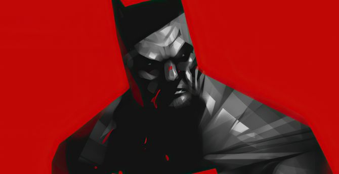 Batman, red series, comic cover wallpaper