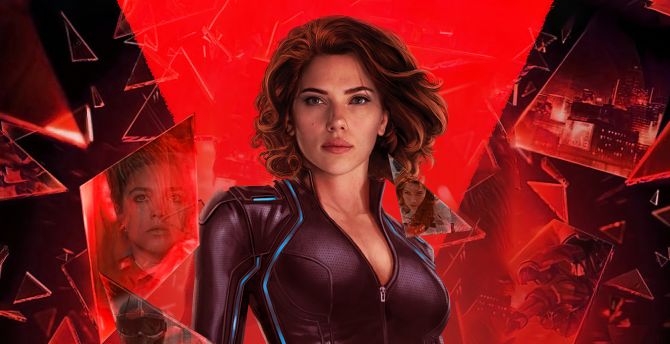 Black Widow, 2020 movie, artwork wallpaper