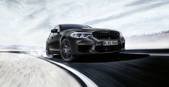 BMW M5, on-road, 2019 wallpaper