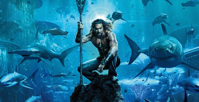 Aquaman, movie, 2018, underwater wallpaper