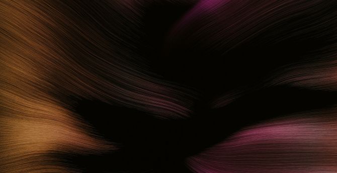 Threads, pink-yellow, macro, abstraction wallpaper