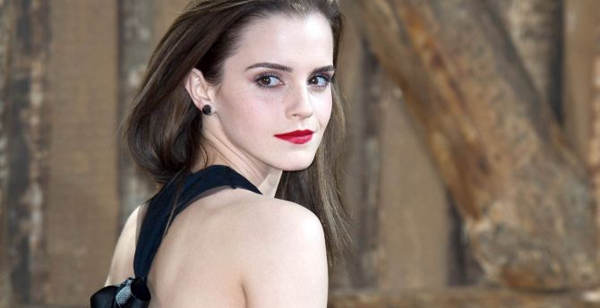 Celebrity, beautiful, red lips, Emma Watson wallpaper