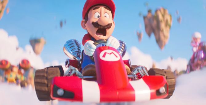 CGI movie, Mario, racing wallpaper
