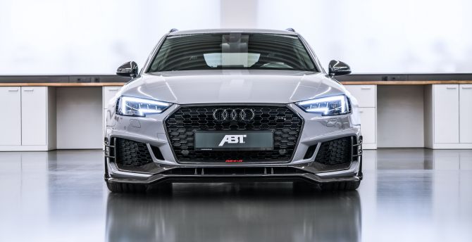 2018 ABT Audi RS4-R Avant, luxurious car, front wallpaper