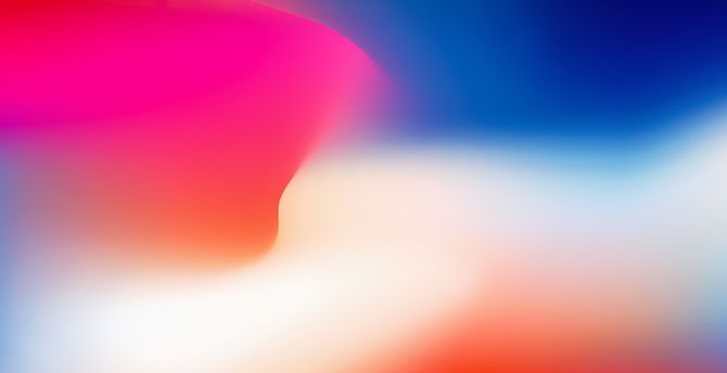 Iphone x, stock, colorful gradient, abstract wallpaper