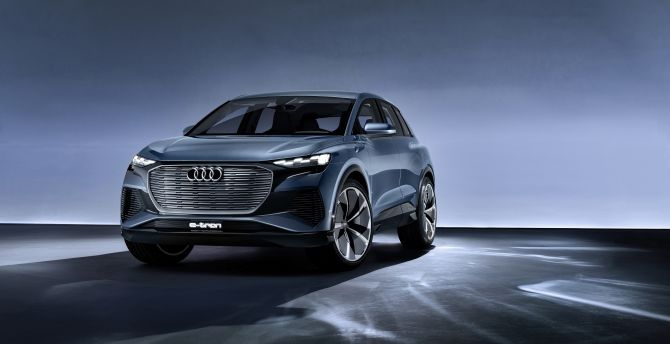 2019 Audi Q4 e-tron concept, concept electric car wallpaper