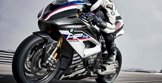 BMW HP4 Race, bike, track wallpaper