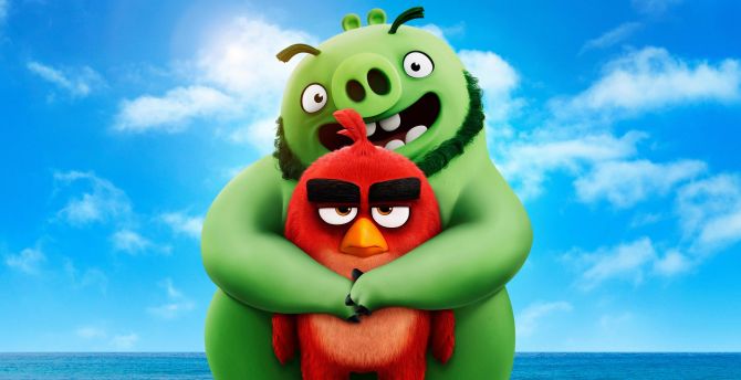 Movie, piggy and birdy, The Angry Birds Movie 2 wallpaper