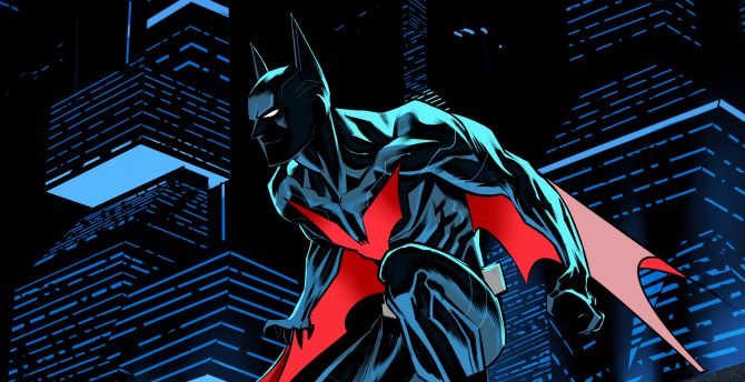 Batman Beyond, future batman, dark, artwork wallpaper