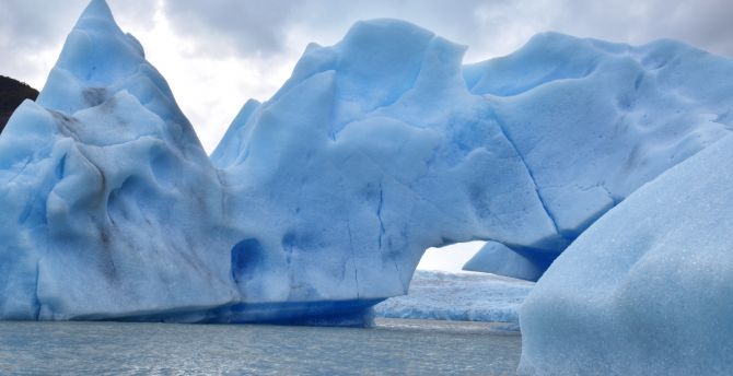 Iceberg, glacier, nature, lake wallpaper