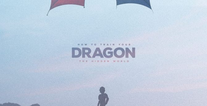 How to Train Your Dragon, minimal, 2019 movie, art wallpaper
