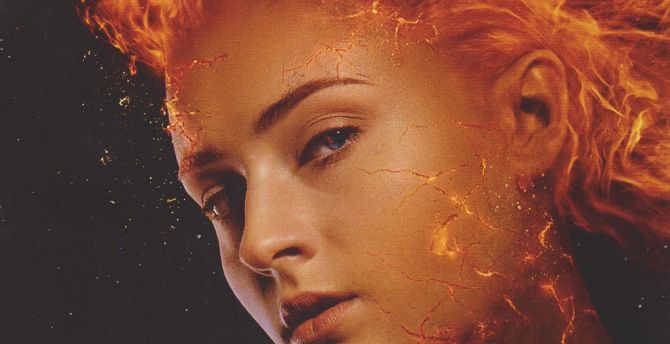 Sophie turner, X-Men: Dark Phoenix, 2018 movie, poster wallpaper