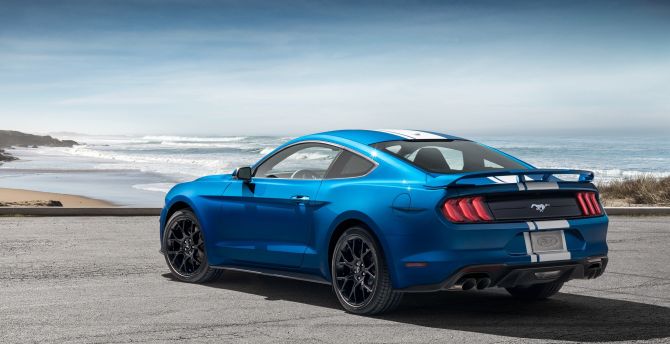 2018, muscle car, Ford Mustang EcoBoost Performance Pack 1 wallpaper