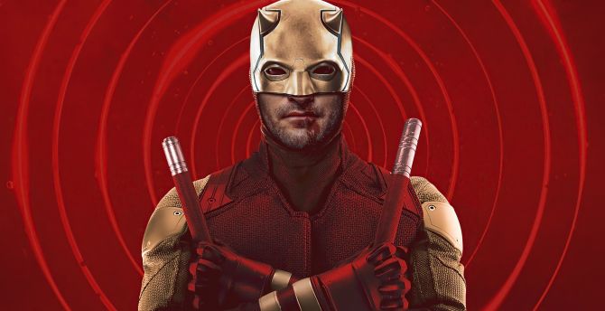 Daredevil: Born Again, 2024, poster, tv show wallpaper
