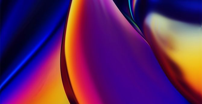 Glow, curves, abstraction, colorful wallpaper