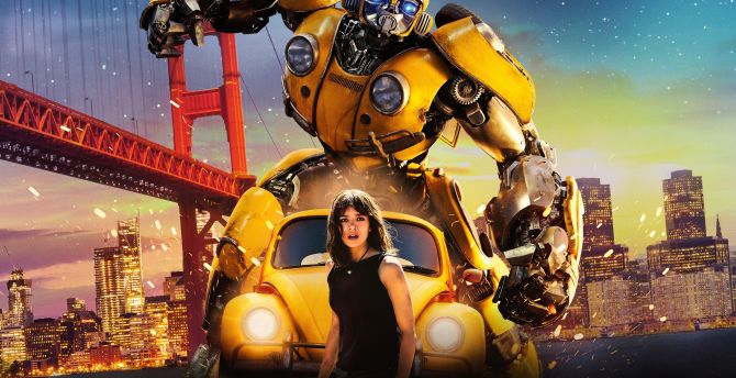 Movie, Bumblebee, Transformers, Hailee Steinfeld wallpaper