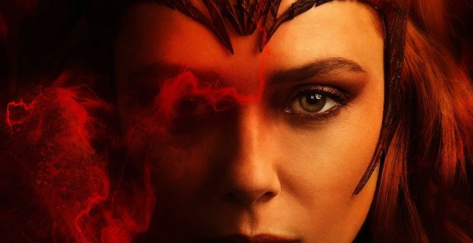Elizabeth Olsen, Scarlet Witch, Doctor Strange 2, 2022 movie wallpaper