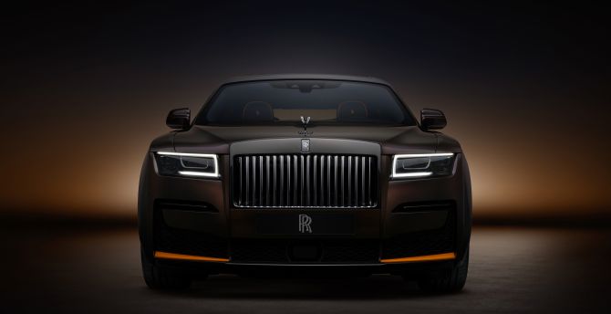 Rolls-Royce Black Badge Ghost, 2023's super luxury car wallpaper