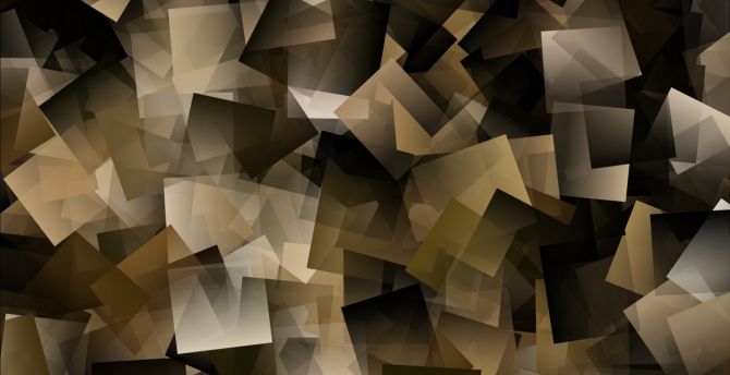 Abstract, squares, yellow-dark, cubes, congestion wallpaper