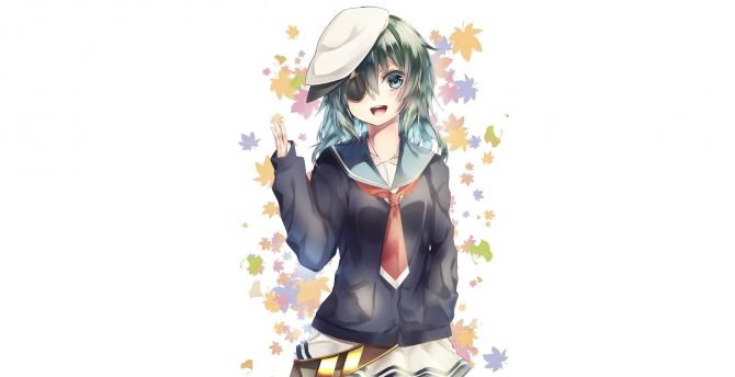 Minimal, kiso, anime girl, kancolle wallpaper