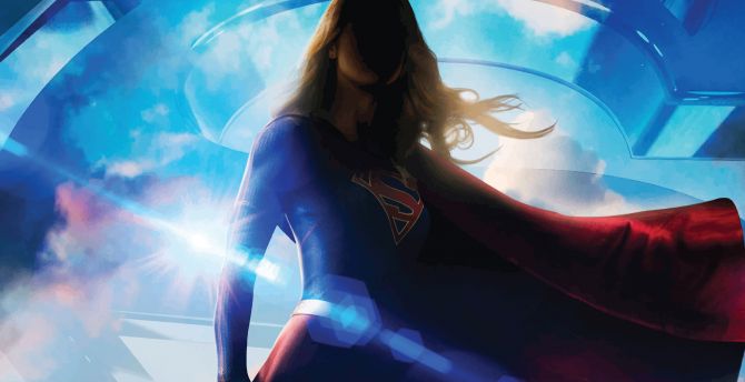 Supergirl, Melissa Benoist, fan art, 2018 wallpaper