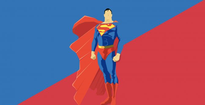 Minimal, 2019, superman, art wallpaper