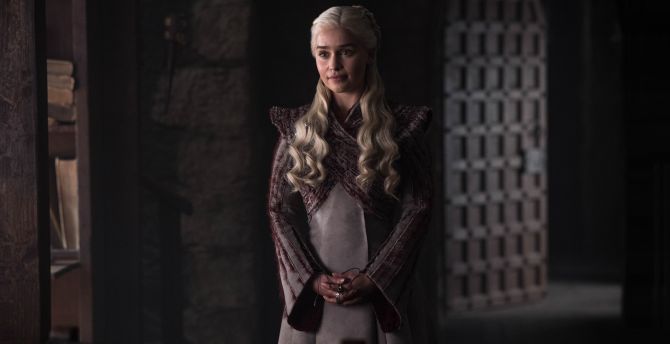 Emilia Clarke, Daenerys Targaryen, GOT, season 8, 2019 wallpaper