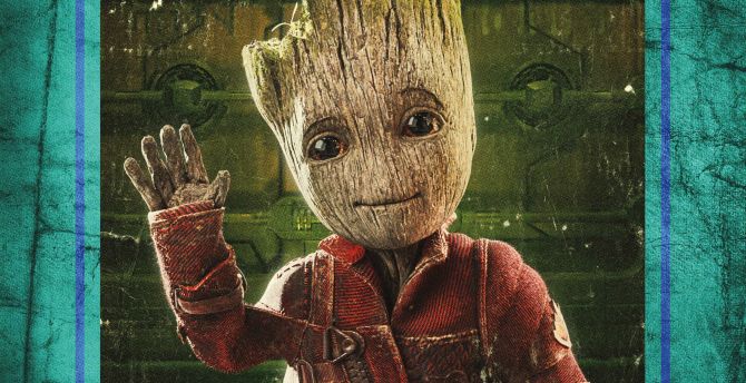 Baby Groot, Guardians of the Galaxy Vol. 2, movie wallpaper