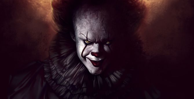 Pennywise, the dancing clown, art wallpaper