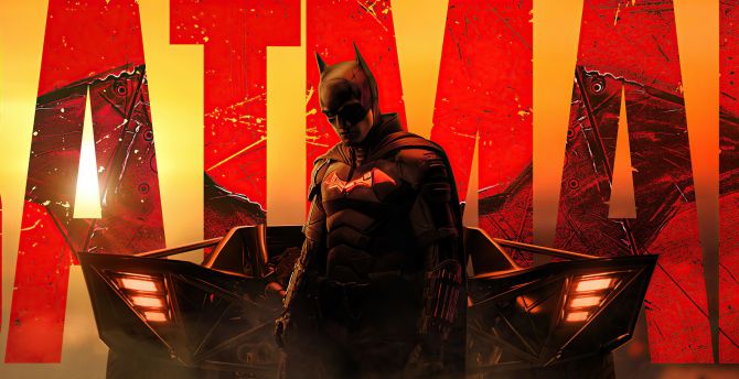 The Batman, movie poster, 2022, fan-made wallpaper