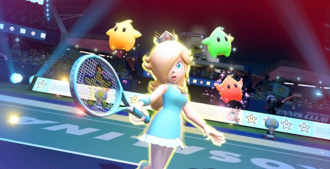 Princess peach, Mario Tennis Aces, 2018 wallpaper