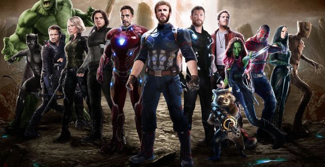 Team of superheroes, movie, 2018, Avengers: infinity war wallpaper