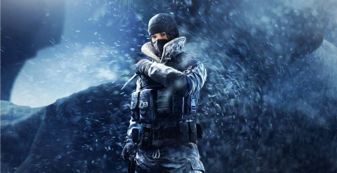 Tom Clancy's Rainbow Six Siege, girl soldier, frost, game wallpaper