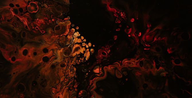 Orange-dark, stains, liquid texture, atwork wallpaper