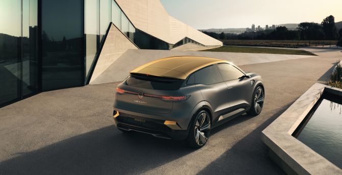 Renault Megane eVision, 2020 car, rear-view wallpaper