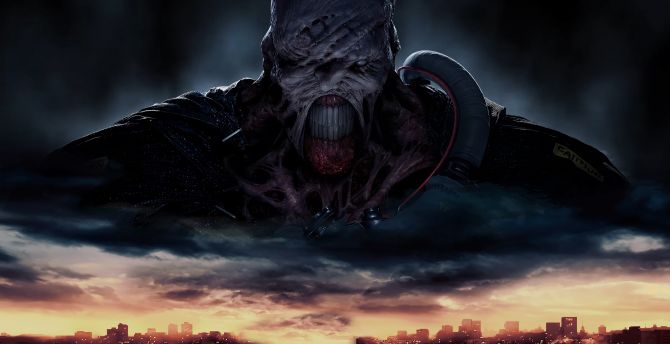 Creepy creature, Resident Evil 3, 2019 wallpaper