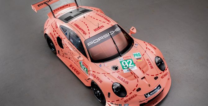 Porsche 911 RSR, sports car, 2018 wallpaper