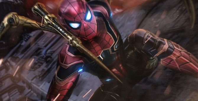Iron-spider, spider-man, superhero, 2019, fan-art wallpaper