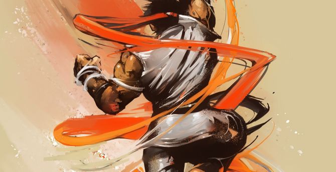 Ryu, Street Fighter, video game, art wallpaper