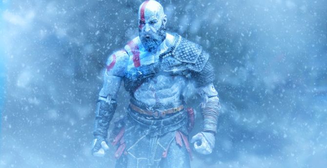 Wallpaper kratos, god of war, video game, art desktop wallpaper, hd image,  picture, background, 66941c | wallpapersmug