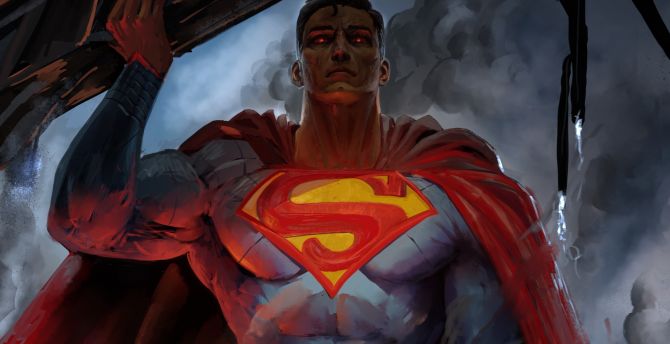 DC superhero, artwork of superman, 2020 wallpaper