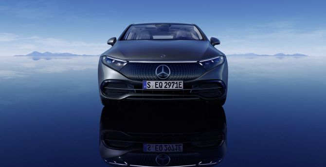 Mercedes-Benz EQS 450, 2021 electric car wallpaper