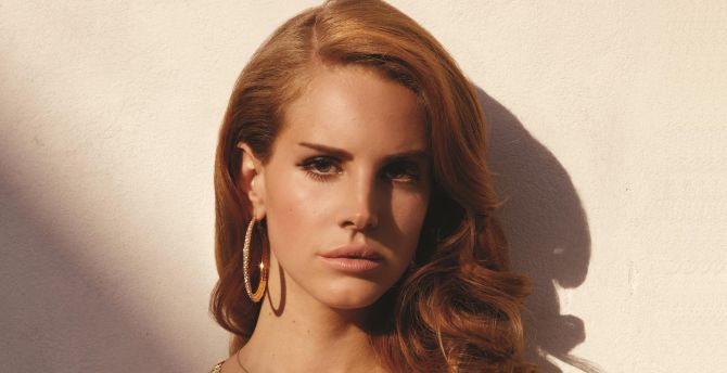 Redhead, Lana Del Rey, pretty singer wallpaper
