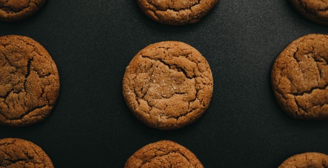 Brown cookies, food wallpaper