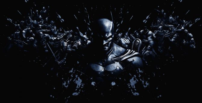 Wallpaper batman: arkham knight, batman, video game, dark, art desktop  wallpaper, hd image, picture, background, 68e7d5 | wallpapersmug