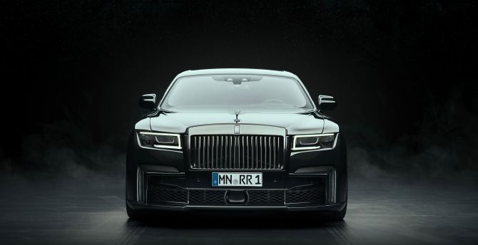 Front of car, Rolls-Royce Black Badge Ghost, 2022 wallpaper