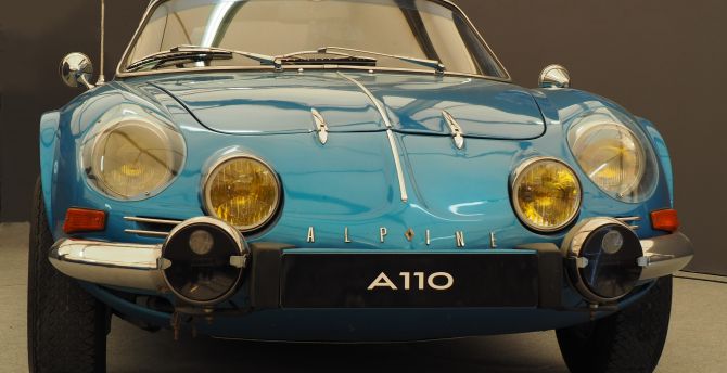 Alpine A110, classic car, front wallpaper