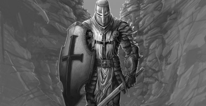 The Knight, fantasy, warrior, art wallpaper