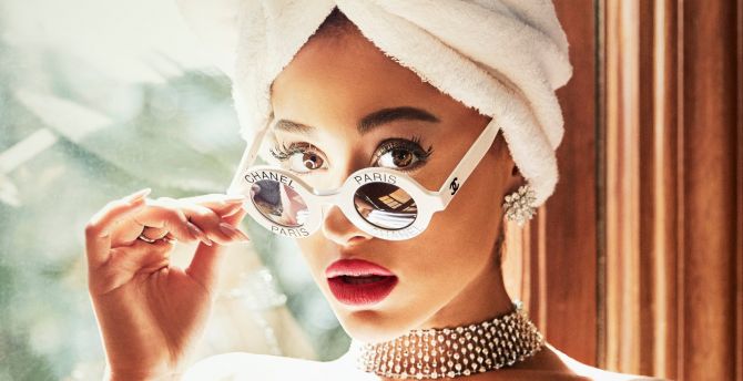 Sunglasses, singer, celebrity, Ariana Grande wallpaper
