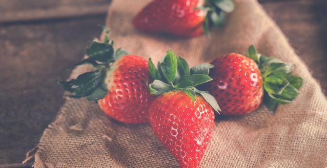 Food, strawberry, ripe, fruits wallpaper